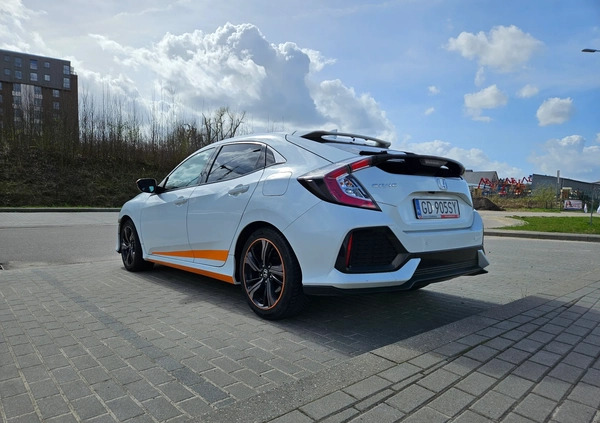 Honda Civic cena 60900 przebieg: 122250, rok produkcji 2017 z Gdańsk małe 79